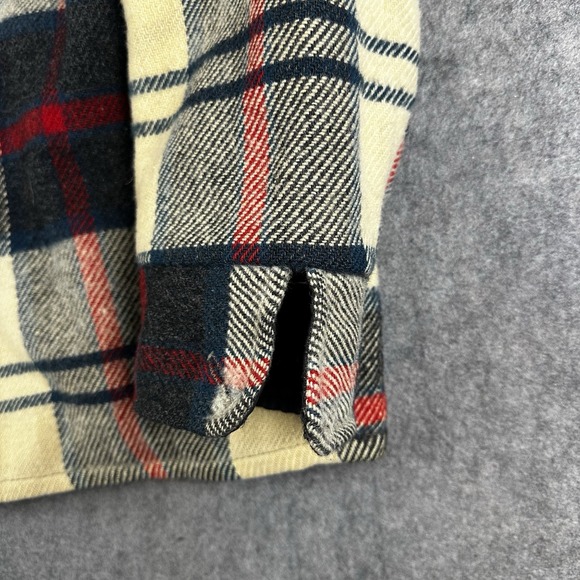 Vintage LL Bean Mens Jacket Large Wool Plaid Sherpa Lined USA 70s 80s RARE Read* - Picture 13 of 16